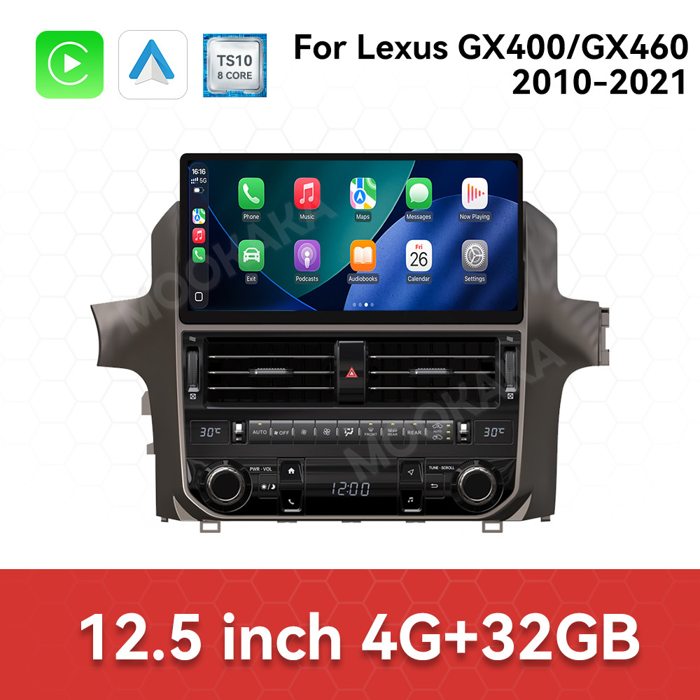 12.5 inch Screen Android 14.0 8-256GB Car Stereo Multimedia DVD