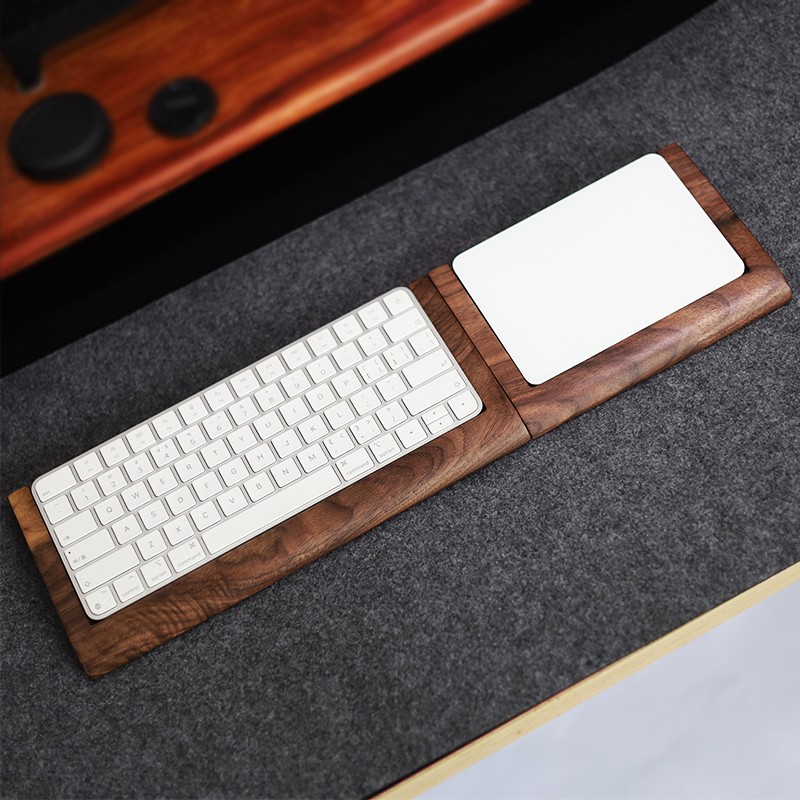 Appleマジックキーボード用の無垢材のトレイパームレスト,タッチ