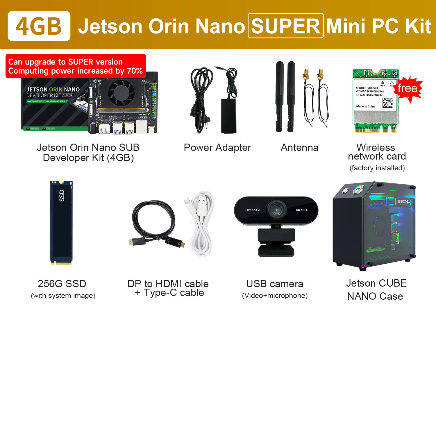 Jetson Orin NANO SUPER Developer Kit Based on Official Core Module