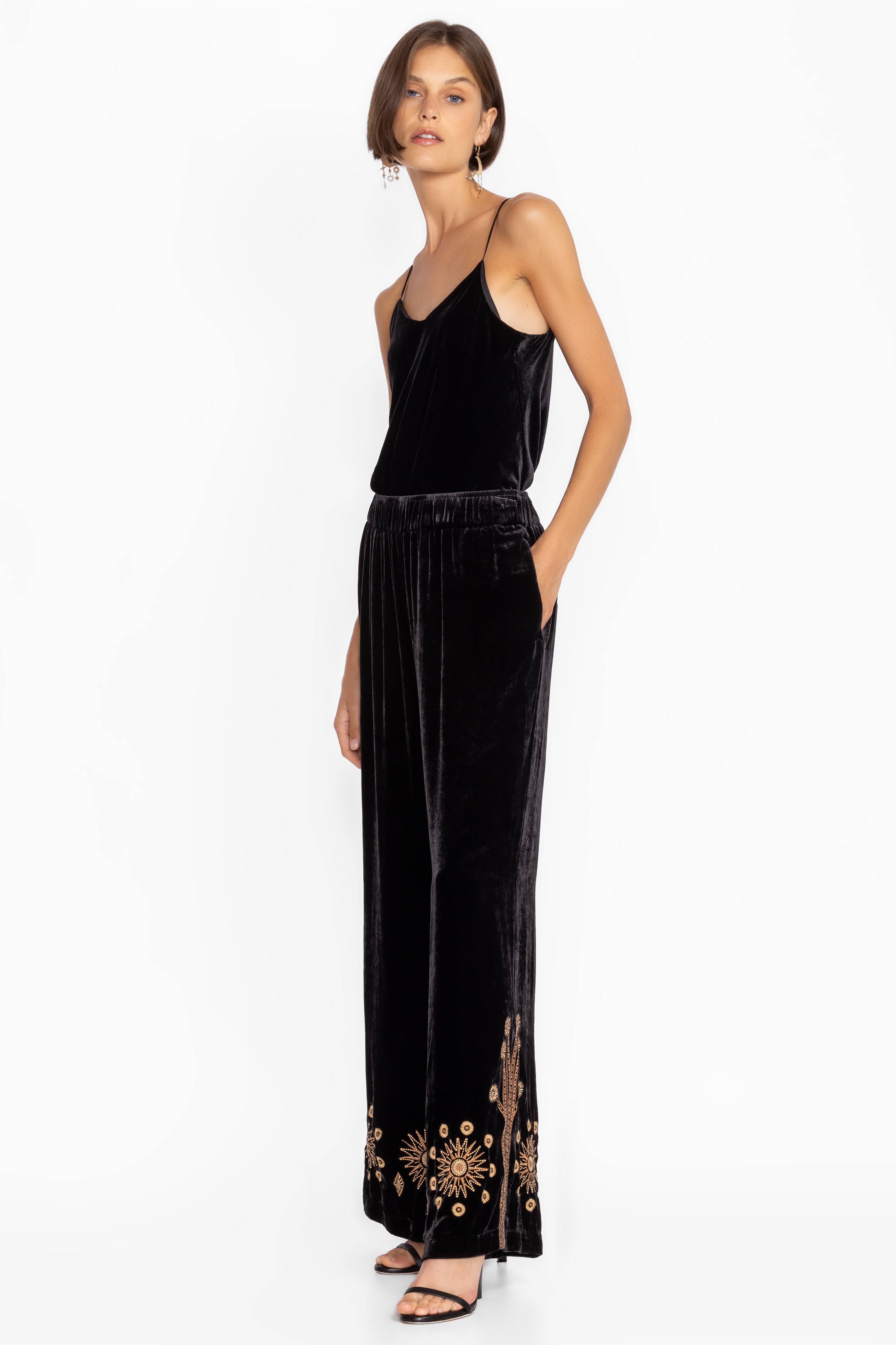 Buy Heidi Velvet Wide Leg Pant | Johnny Was