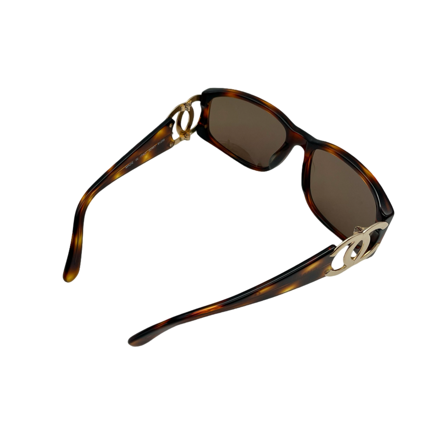CHANEL Coco Mark Tortoiseshell-Style Sunglasses – Afar Vintage