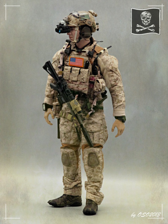 OSO1019 - DEVGRU - Blue Team - Somalia - Kitbashes - Armed Figures