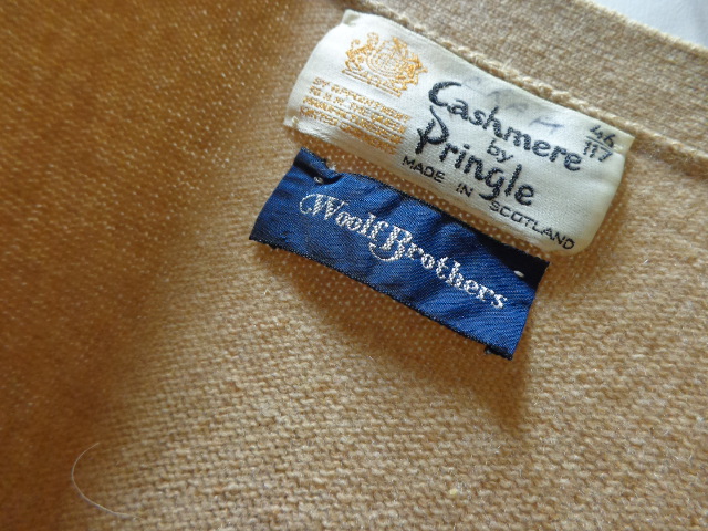 80'S Pringle PURE CASHMERE KNIT CARDIGAN（プリングル カシミア