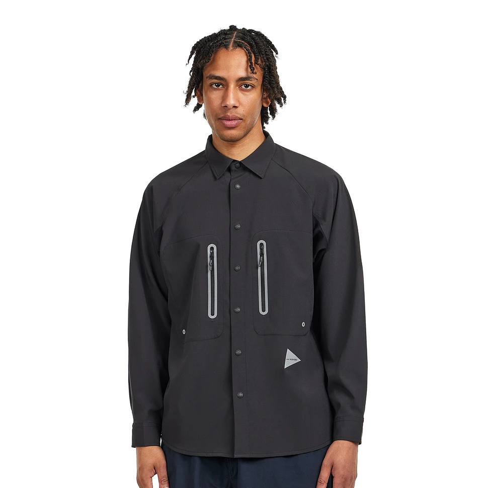 and wander - Tech LS Shirt (Black) | HHV