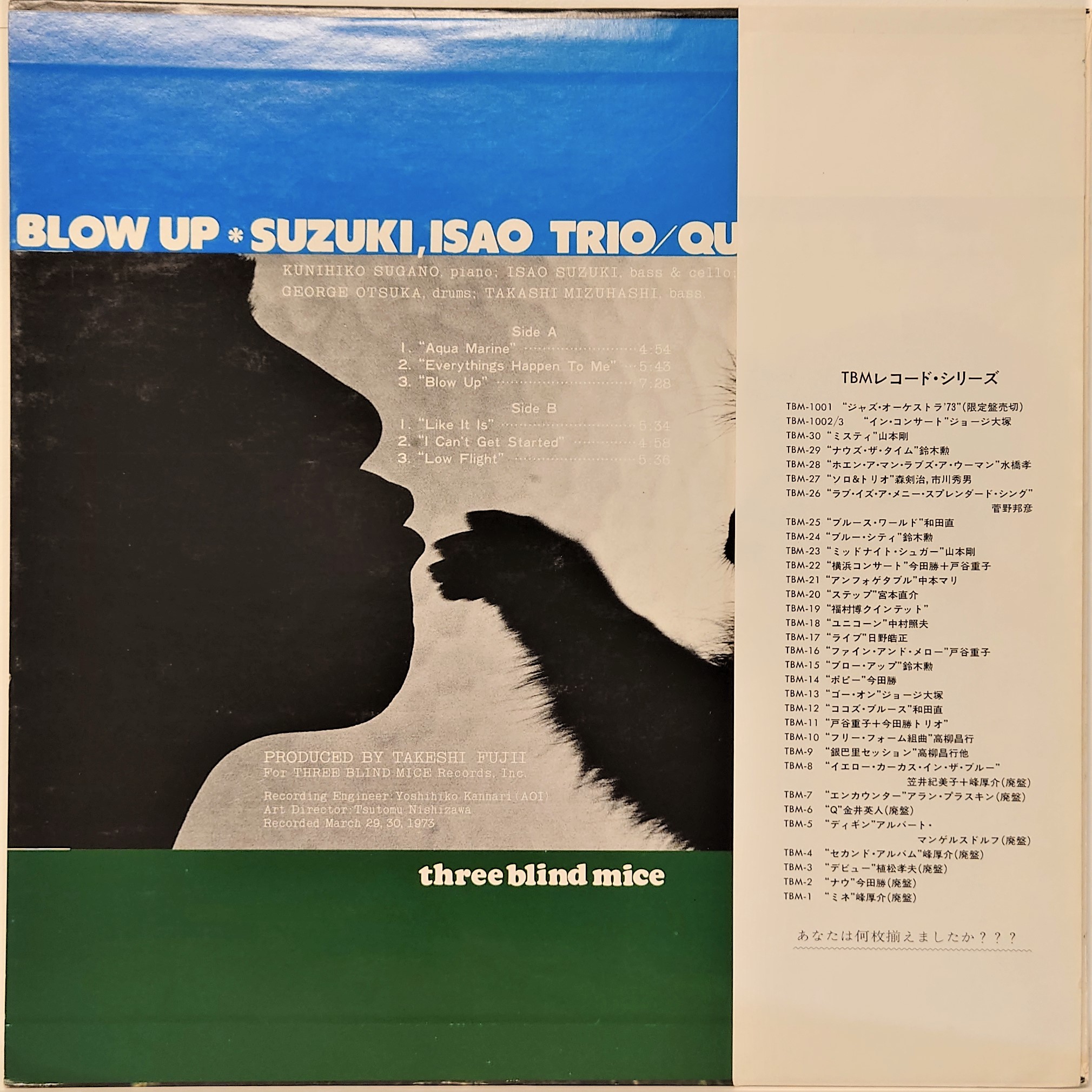 鈴木勲 ‎– Blow Up | 中古レコード通販・買取のアカル・レコーズ
