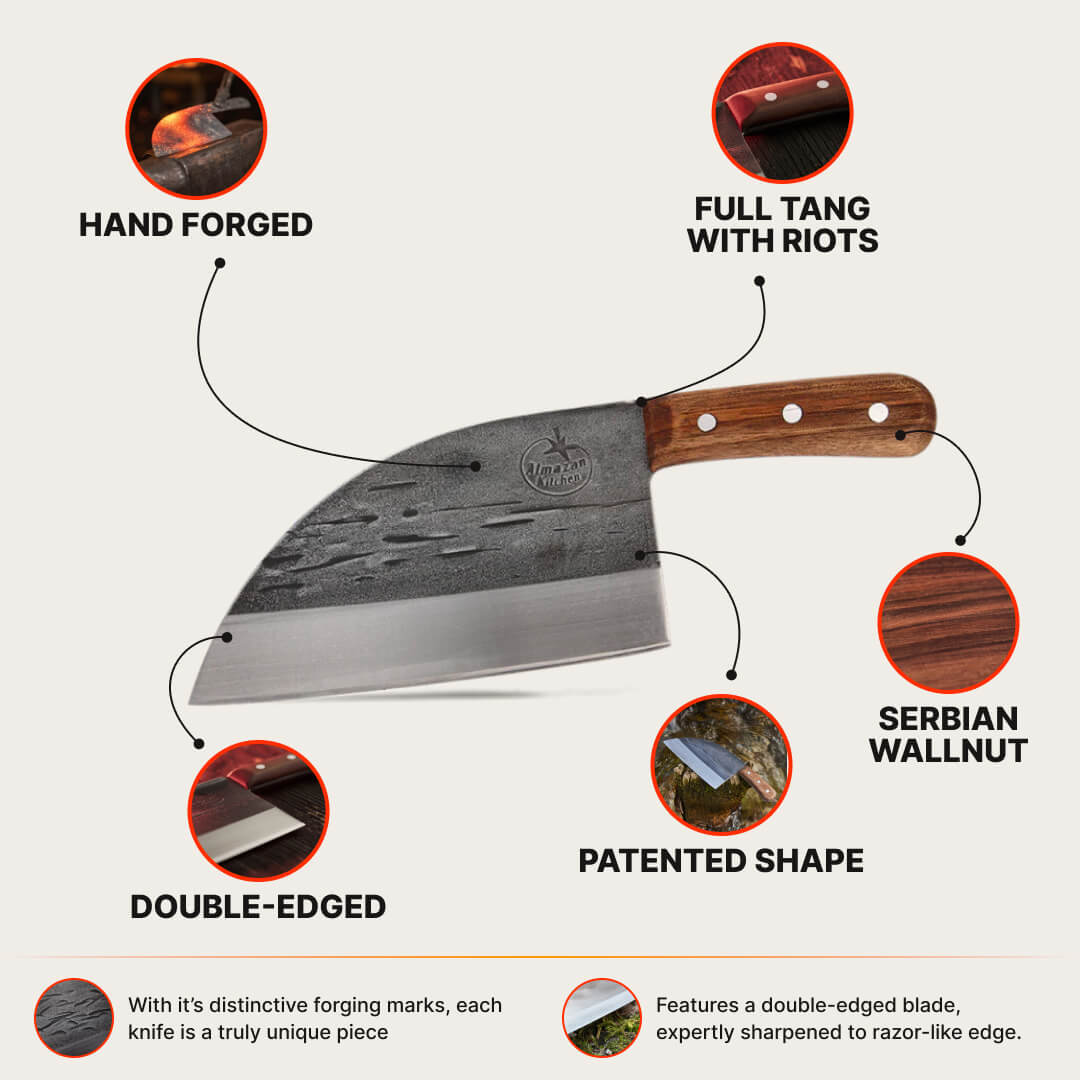 Original Serbian Chef Knife | Ruthlesly Sharp – Almazan Kitchen®