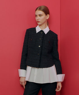 LOULOU WILLOUGHBY】ファンシーツイードクルージャケット|allureville