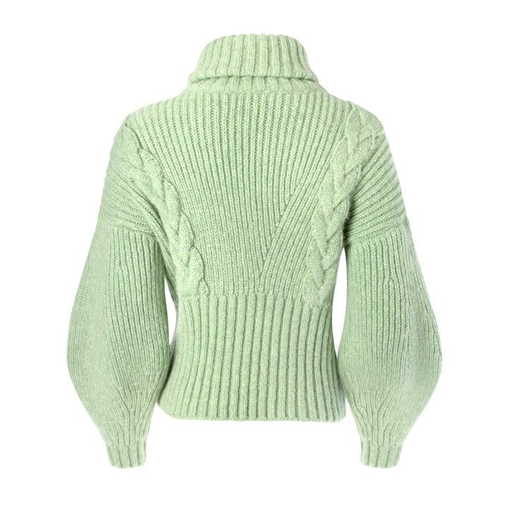 Cashmere Cable Knit Turtleneck Sweater – Alejandra Alonso Rojas