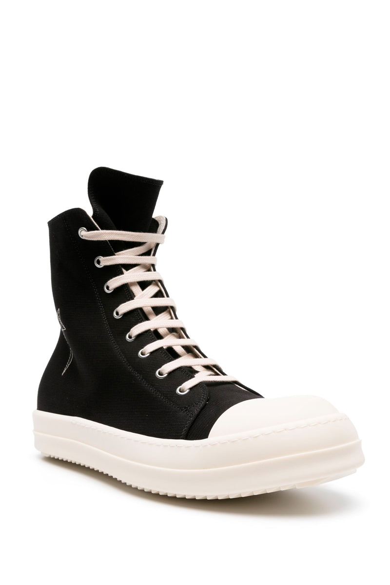Rick Owens DRKSHDW | Shop Online | Black Pentastitch Denim Sneaks