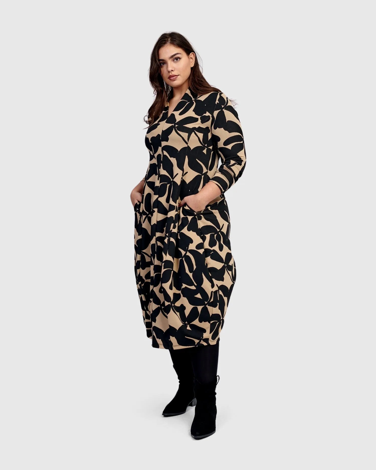 Honore Cocoon Dress, Blackout – Alembika U.S.