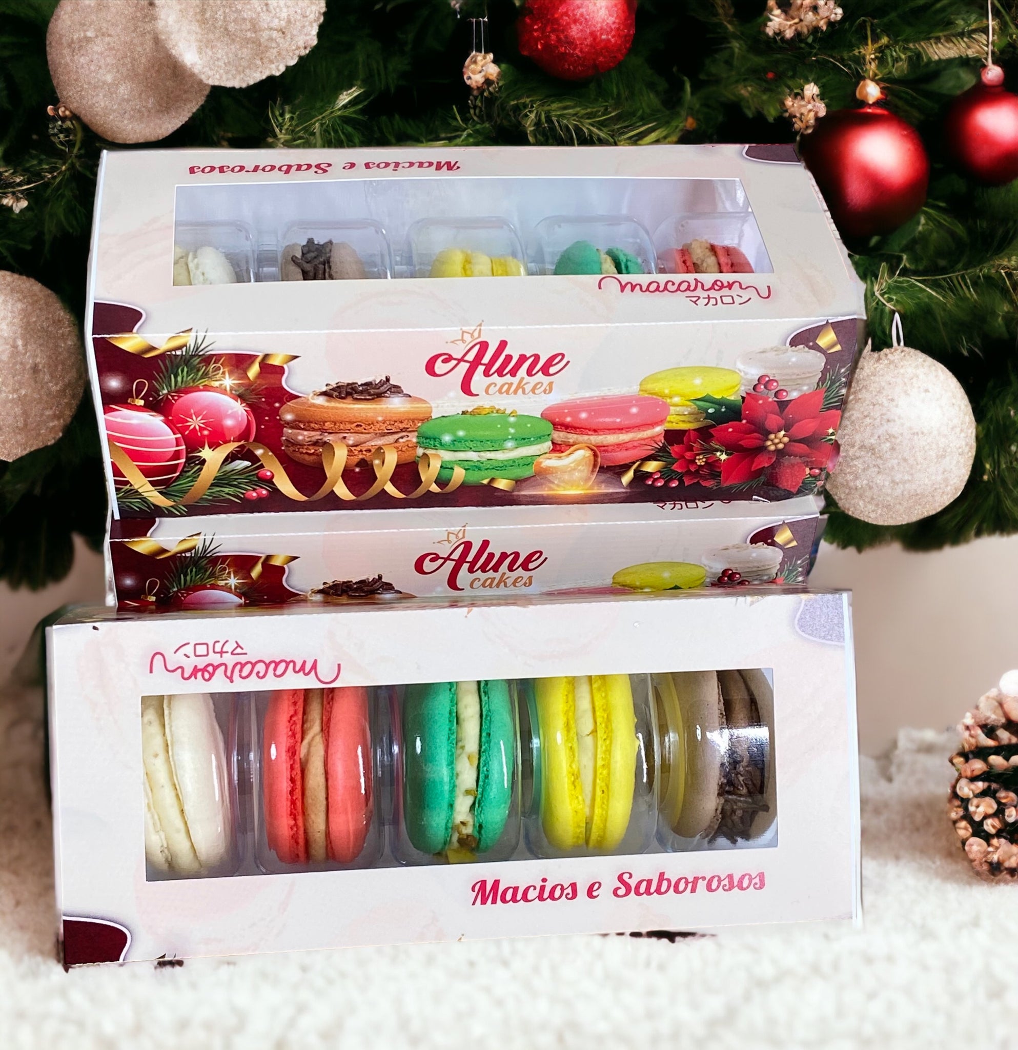 マカロン クリスマスボックス 5個入り – AlineCakes