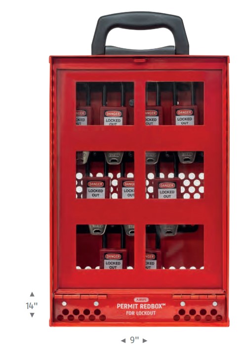 ABUS B810 Permit Redbox Portable Group Lock Box — AllPadlocks