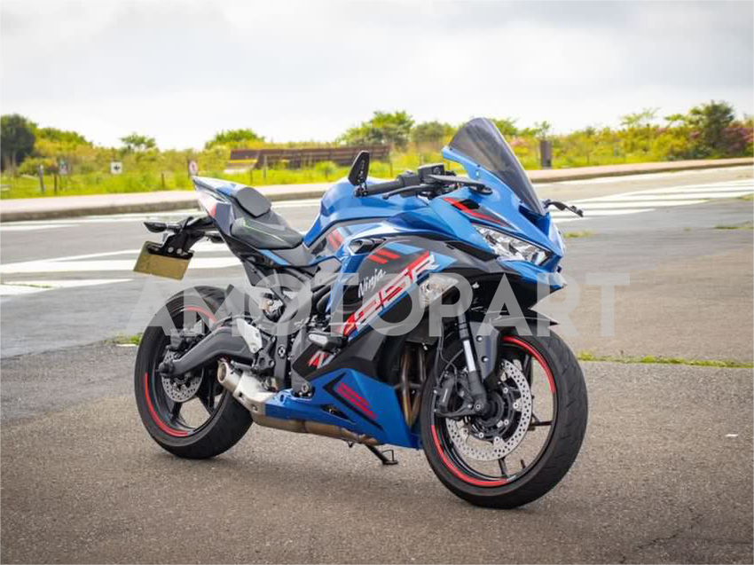Amotopart 2019-2025 Kawasaki Ninja ZX25R ZX4R ZX4RR Red Blue Fairing K