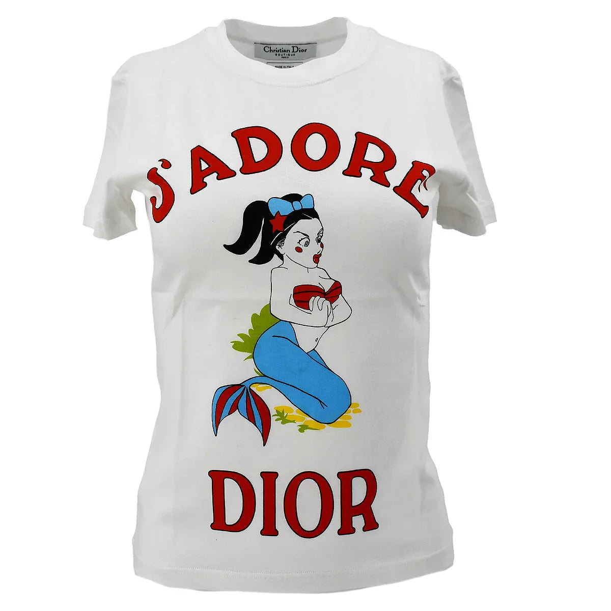 Christian Dior 2002 John Galliano graphic-print cotton T-shirt set