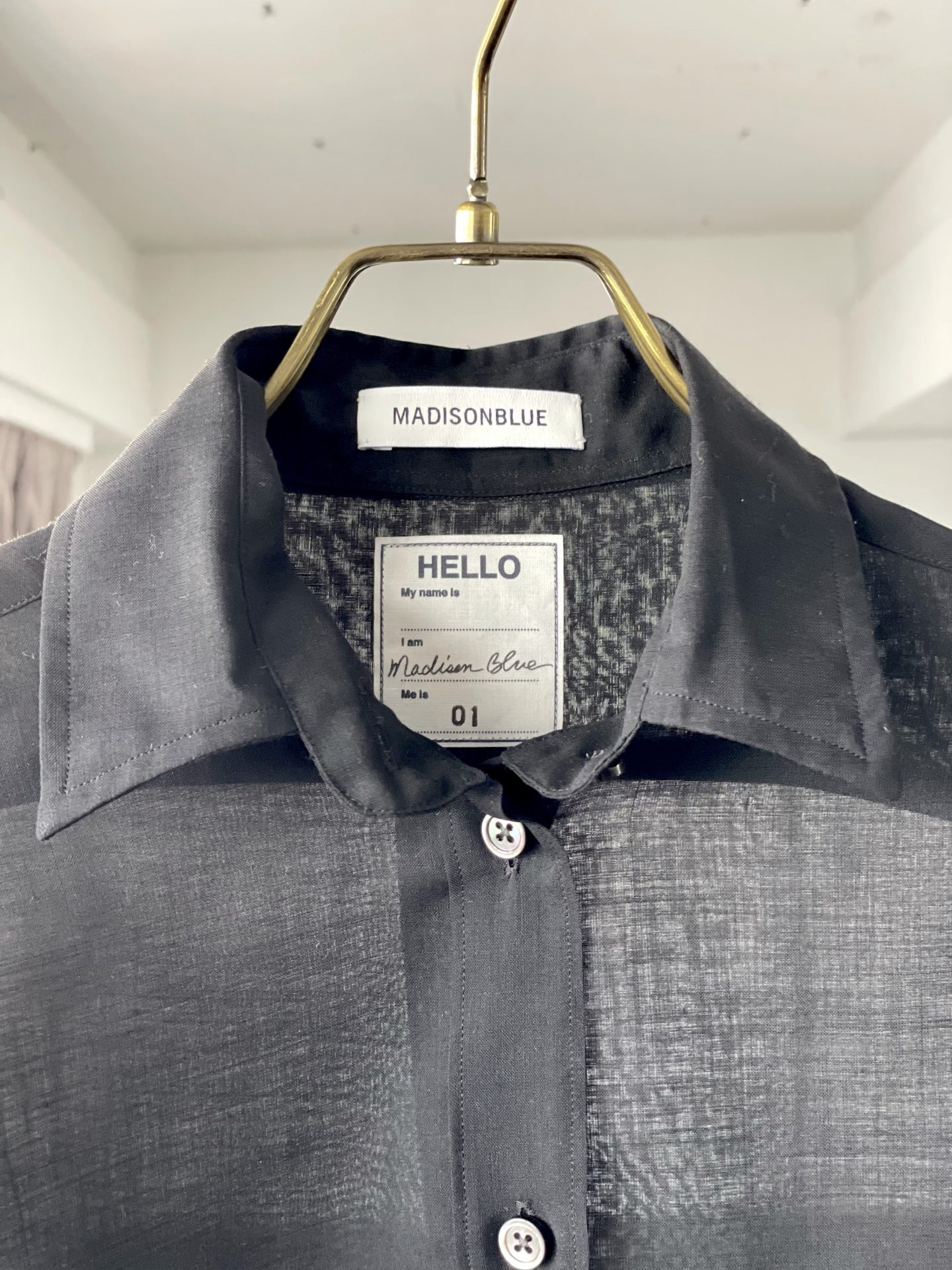 MADISONBLUE マディソンブルー MADAME ウォッシュドシャツ 美品