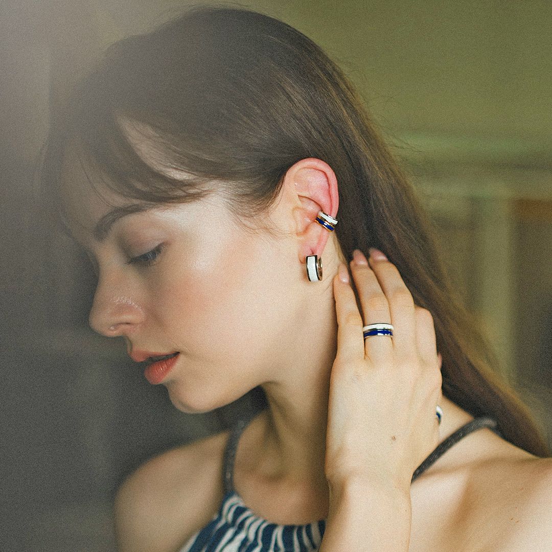 No13 彩帯 イヤーカフ / IROOBI EAR CUFF ATELIER ROUGE(アトリエ