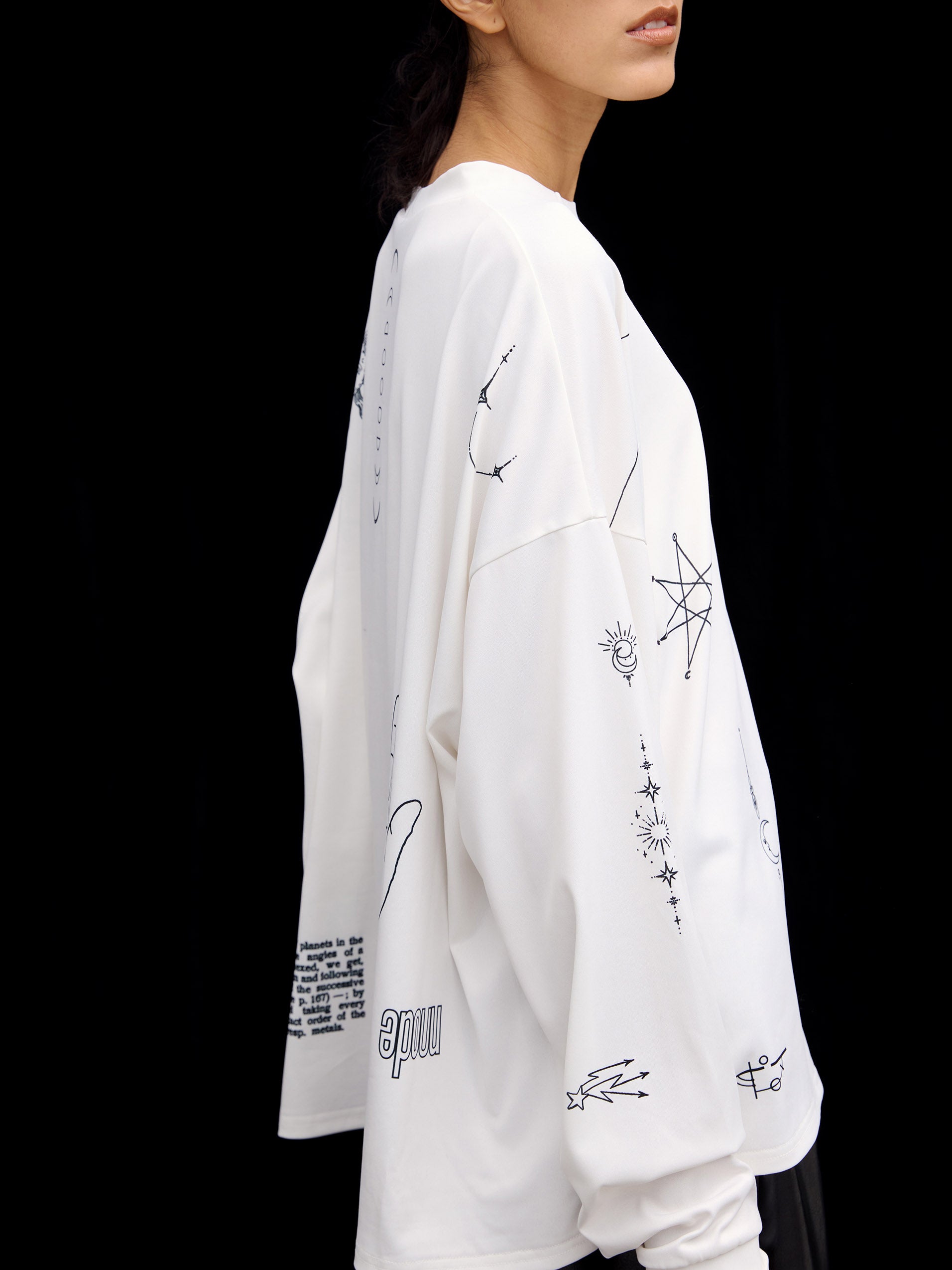 Ameri PLANET TATTOO LONG SLEEVE TOP