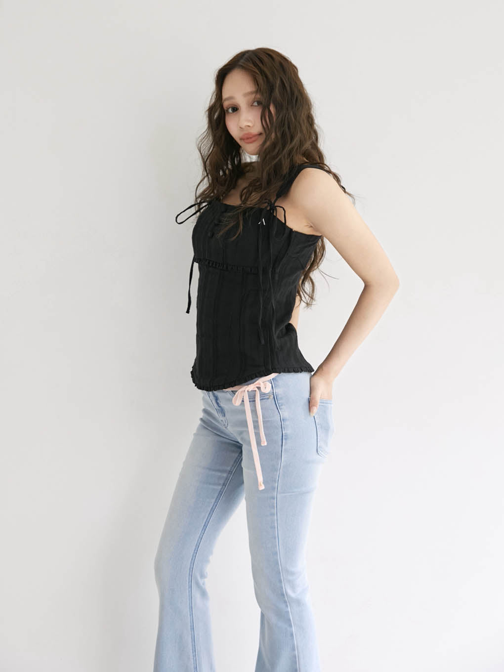 ANDMARY】Baby ribbon denim