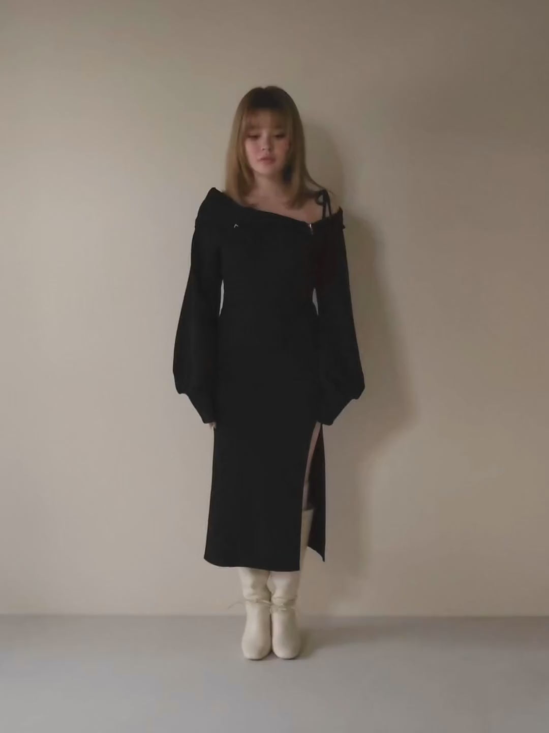 ANDMARY】Carina slit dress