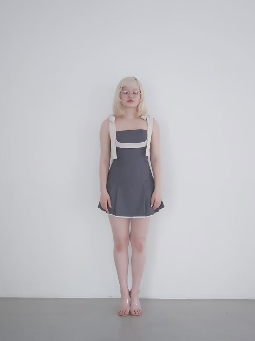 ANDMARY】Chuchu pleats ribbon dress