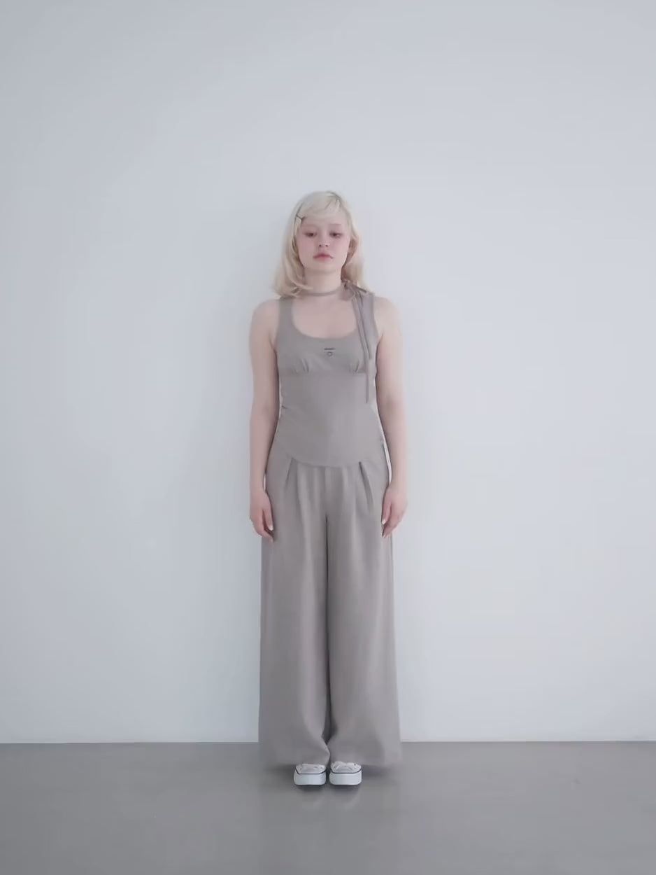 ANDMARY】Donna ribbon pants set up