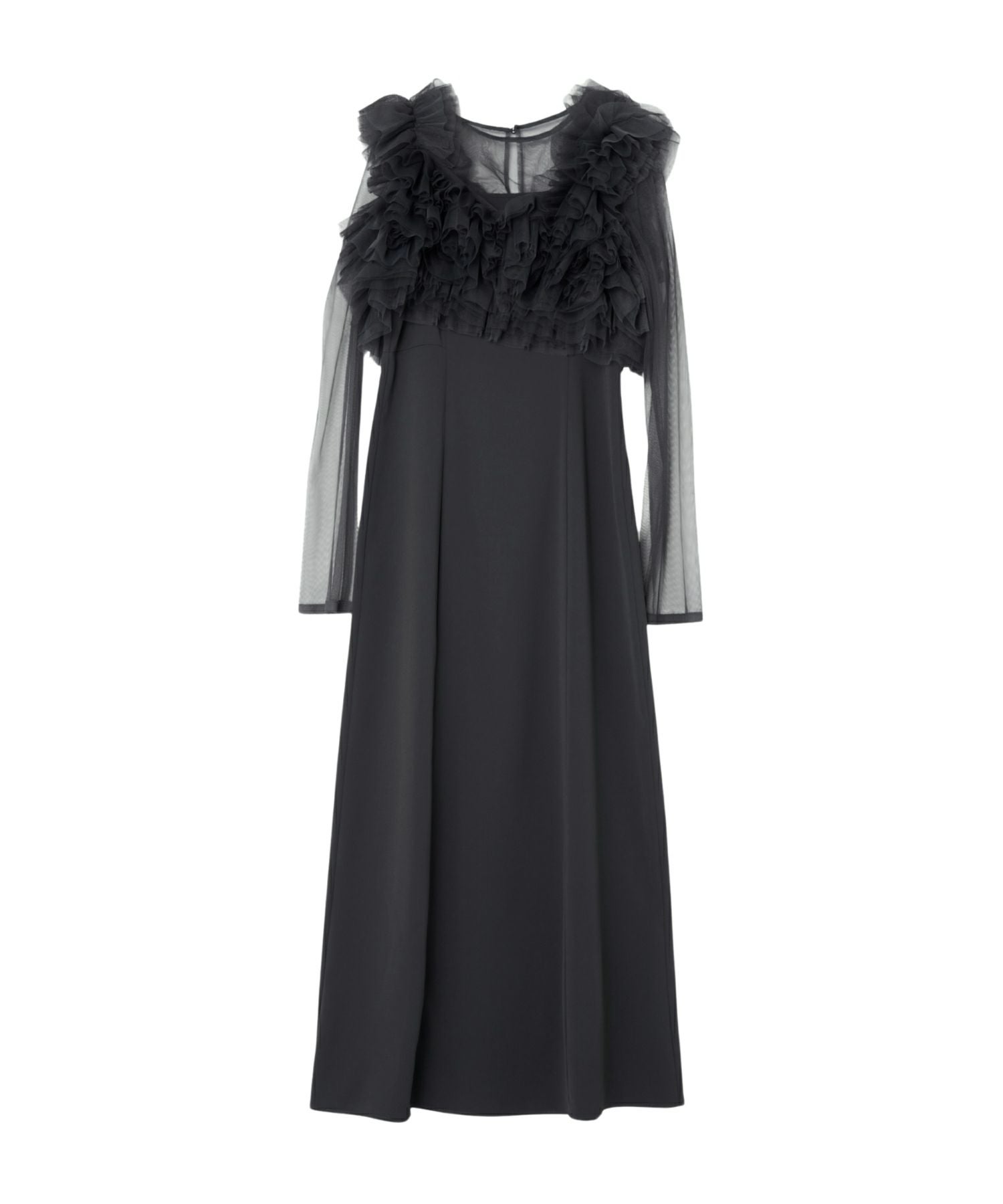 volume ruffle layer dress | ANDRESD