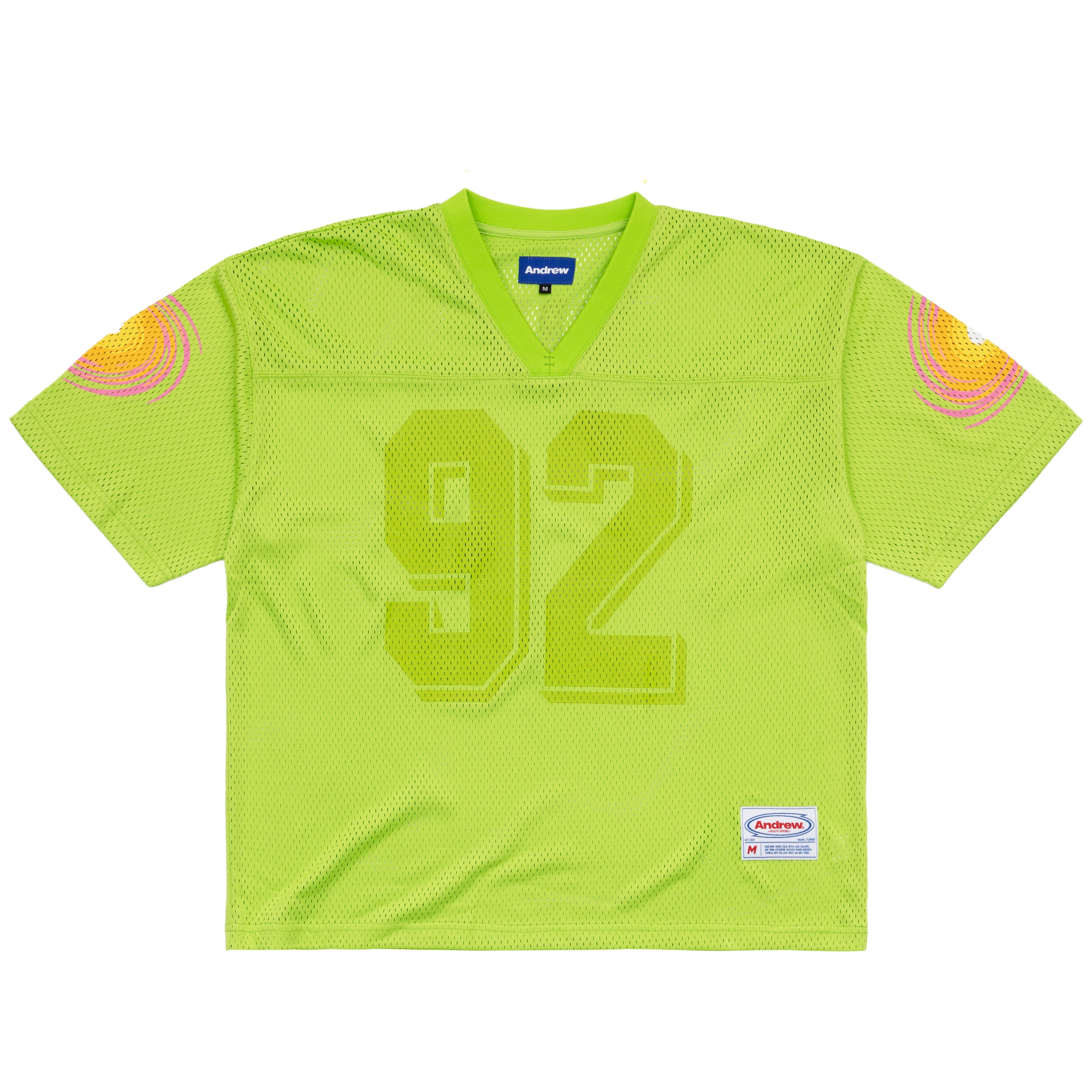 92 Tonal Football Jersey - Lime – Andrew
