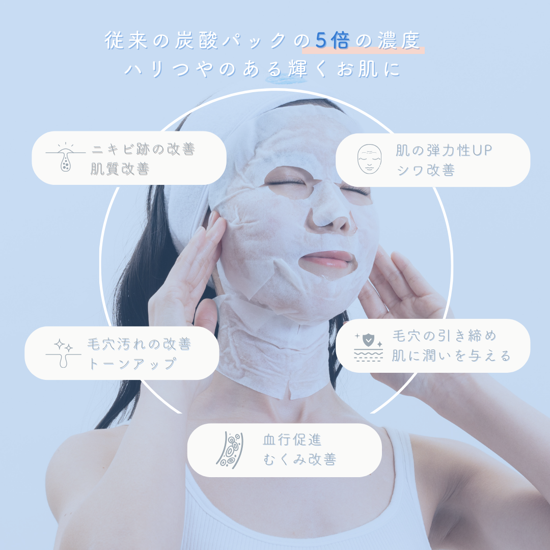 RIBESKIN】カーボキシー炭酸パック（5回分）