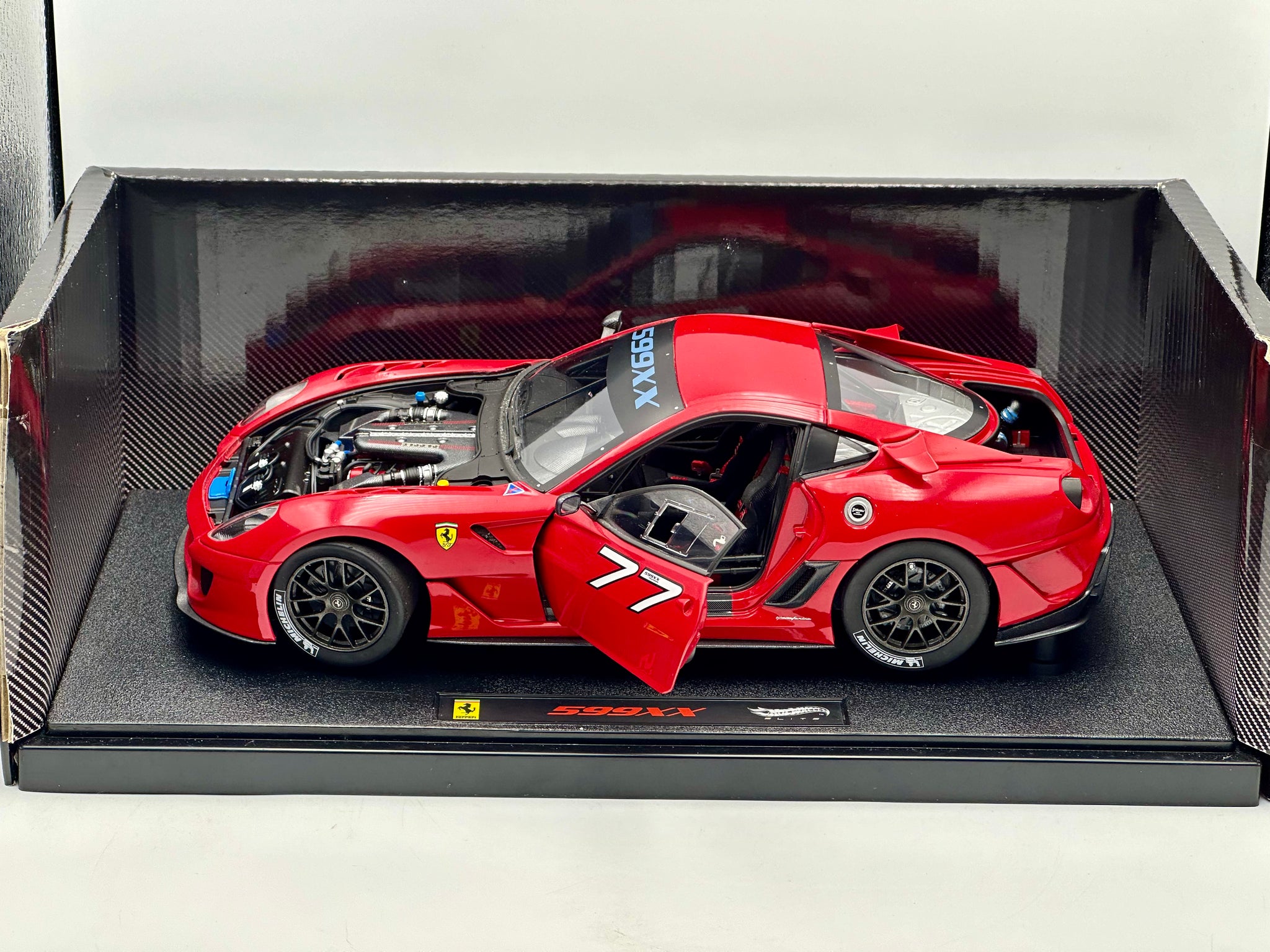 1:18 Ferrari 599XX -- #77 Red -- Hot Wheels Elite V7438