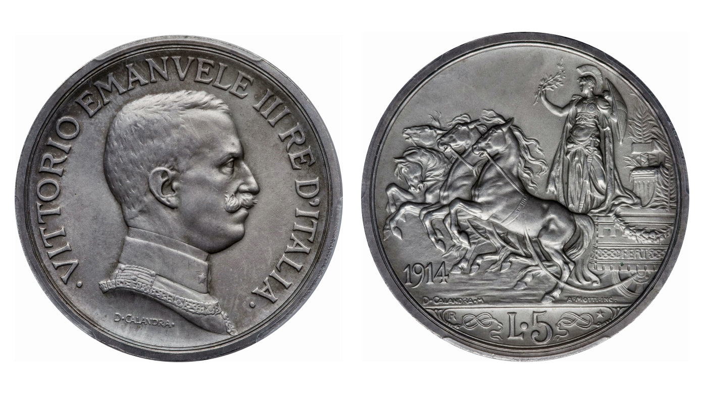イタリア領ソマリランド 1ルピア銀貨 1919年 発行数40万枚 希少 レア