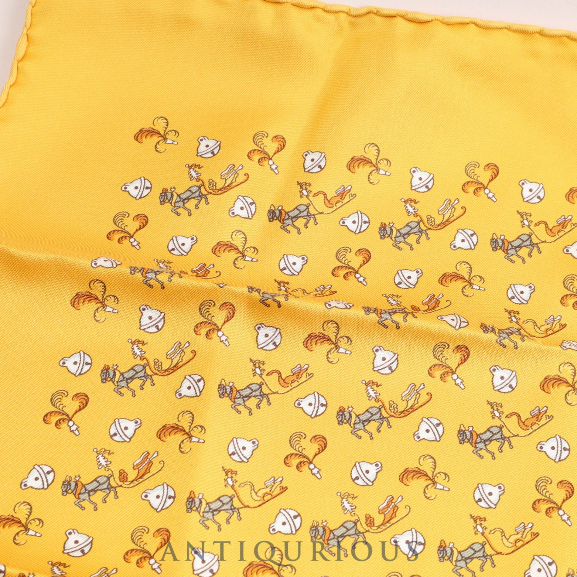 エルメス スカーフ カレ45 SILK100% 鈴と馬モチーフ | 東京銀座の