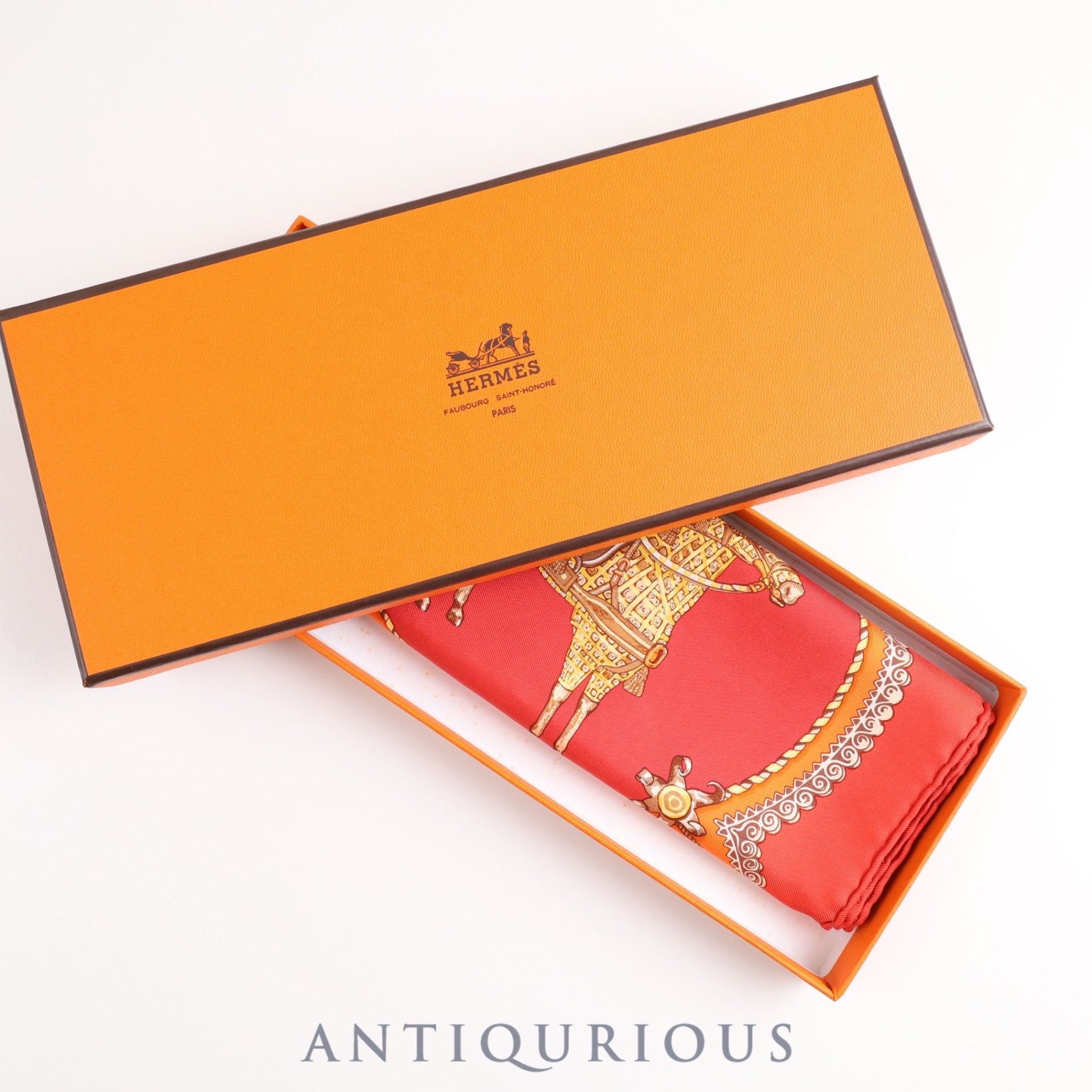 HERMES エルメス プチカレ ミニ スカーフ ポロの世界 ファッション