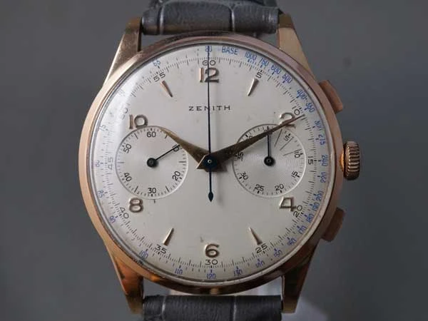 HA-4451| ゼニス ZENITH 手巻き クロノグラフ 18金無垢ケース ローズ