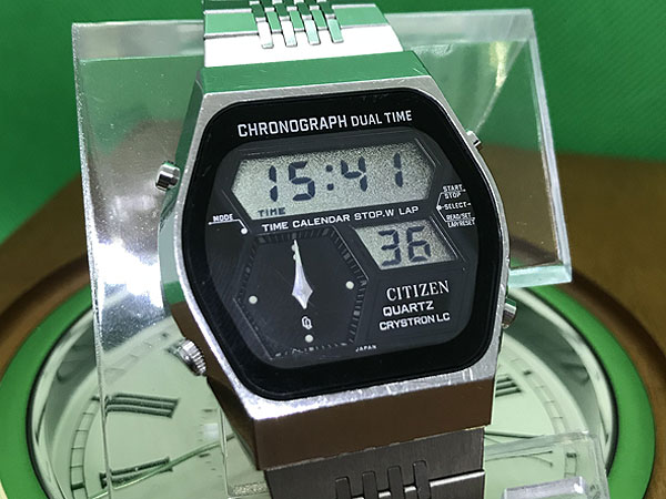 JA-2294| 美品 シチズン CRYSTRON クリストロン 41-9010 デジアナ