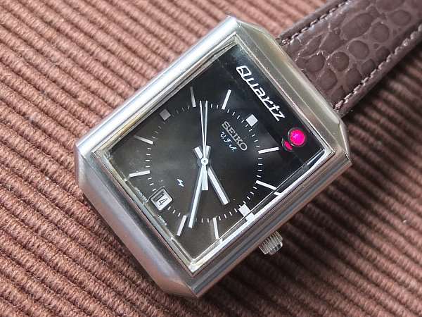セイコー SEIKO 39クオーツ V.F.A. セコンドフラッシュ ブラウン 3922