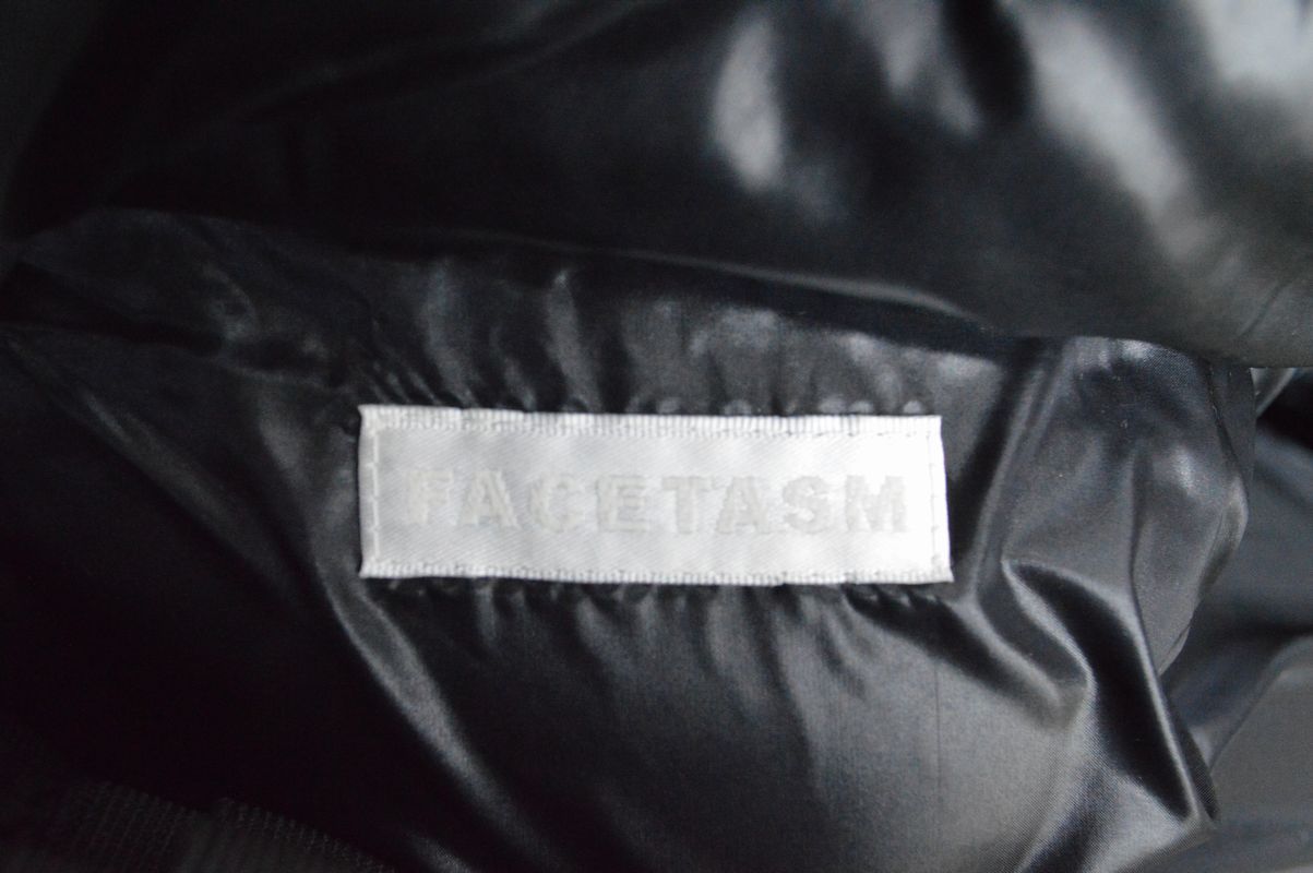 USED】FACETASM(ファセッタズム)黒ビッグダウンジャケット