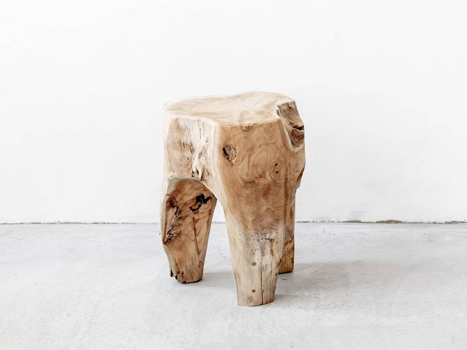 Rustic Wood Log Stool — ANTRY USE ONLY GENUINE