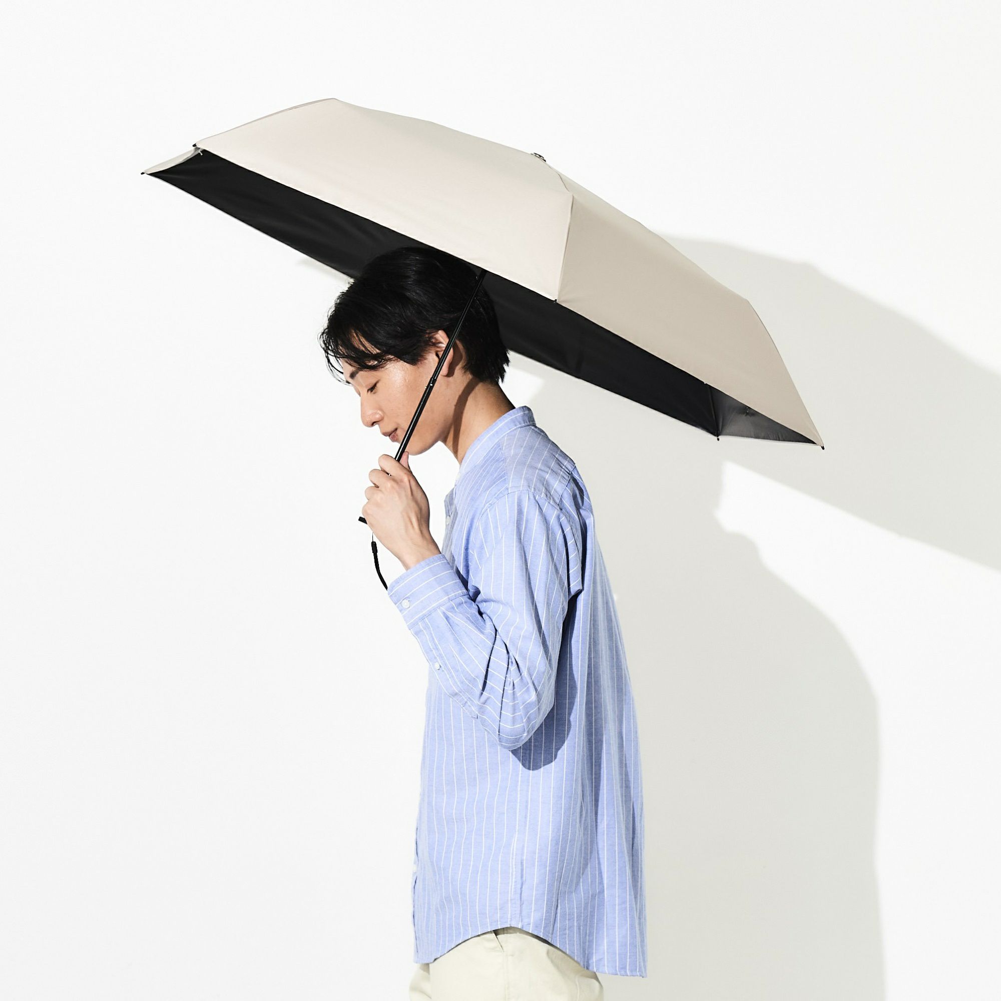 日傘 無地 《ALL IN UMBRELLA》 ユニセックス 晴雨兼用 折りたたみ傘