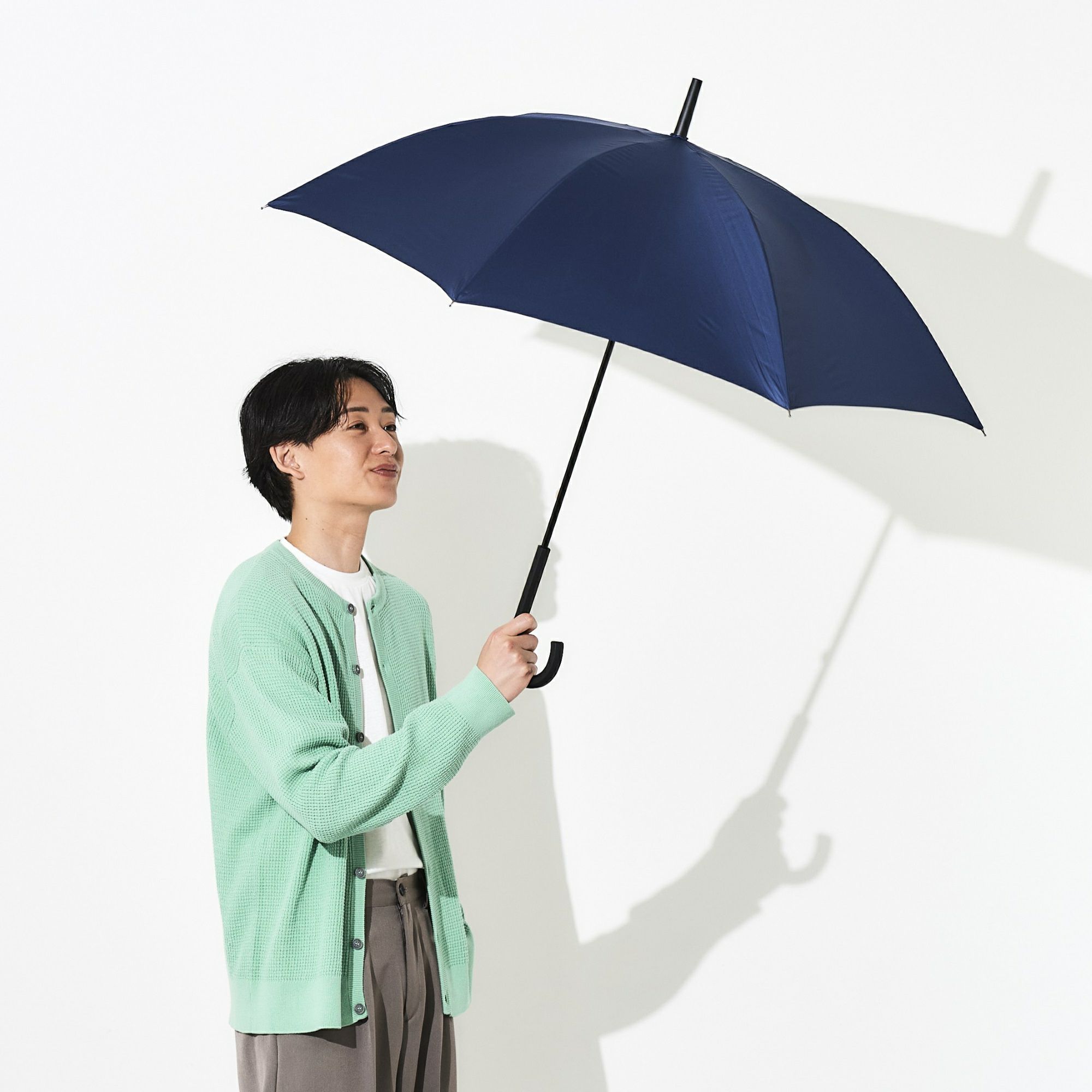 日傘 無地 《ALL IN UMBRELLA》 ユニセックス 晴雨兼用 長傘 AL544