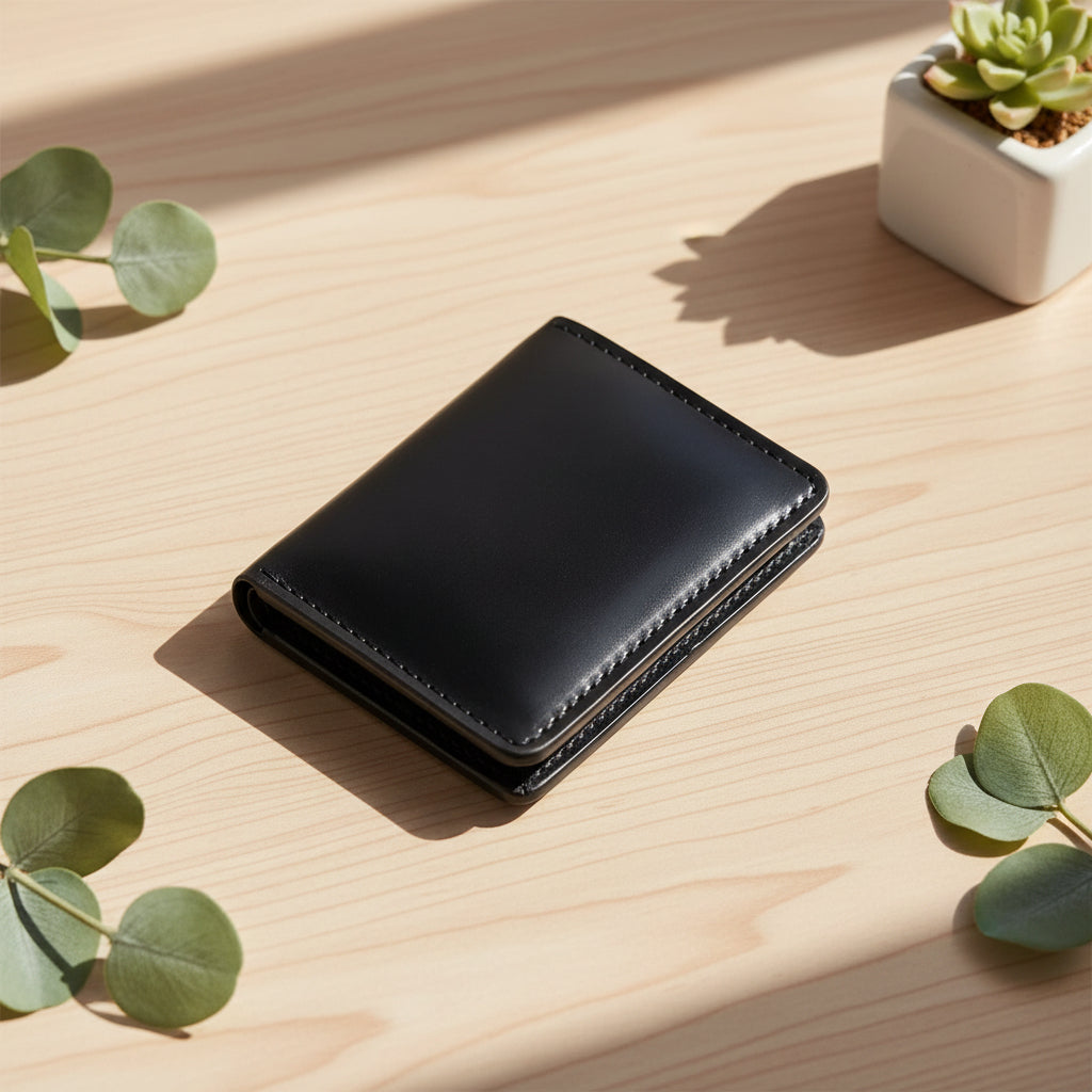 Minimalist Leather Card Holder | Ashland Leather Vertical Card