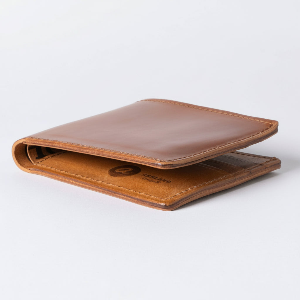 Johnny the Fox Men's Leather Wallet (Natural Shell) | USA Made