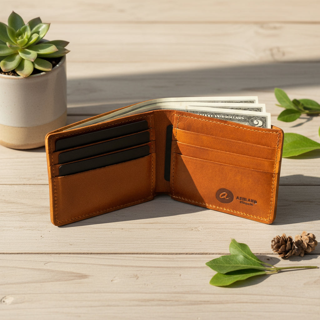 Johnny the Fox Men's Leather Wallet (English Tan Dublin) | USA