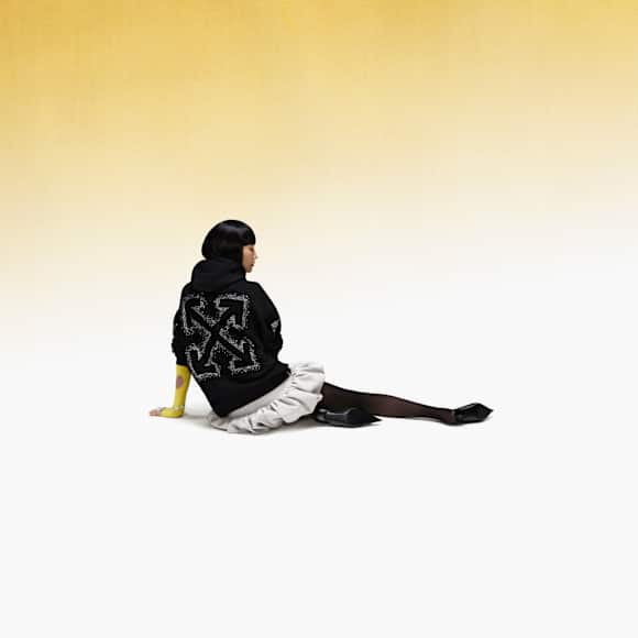 OFF-WHITE™ Arrow Hoodie, Black | Swarovski