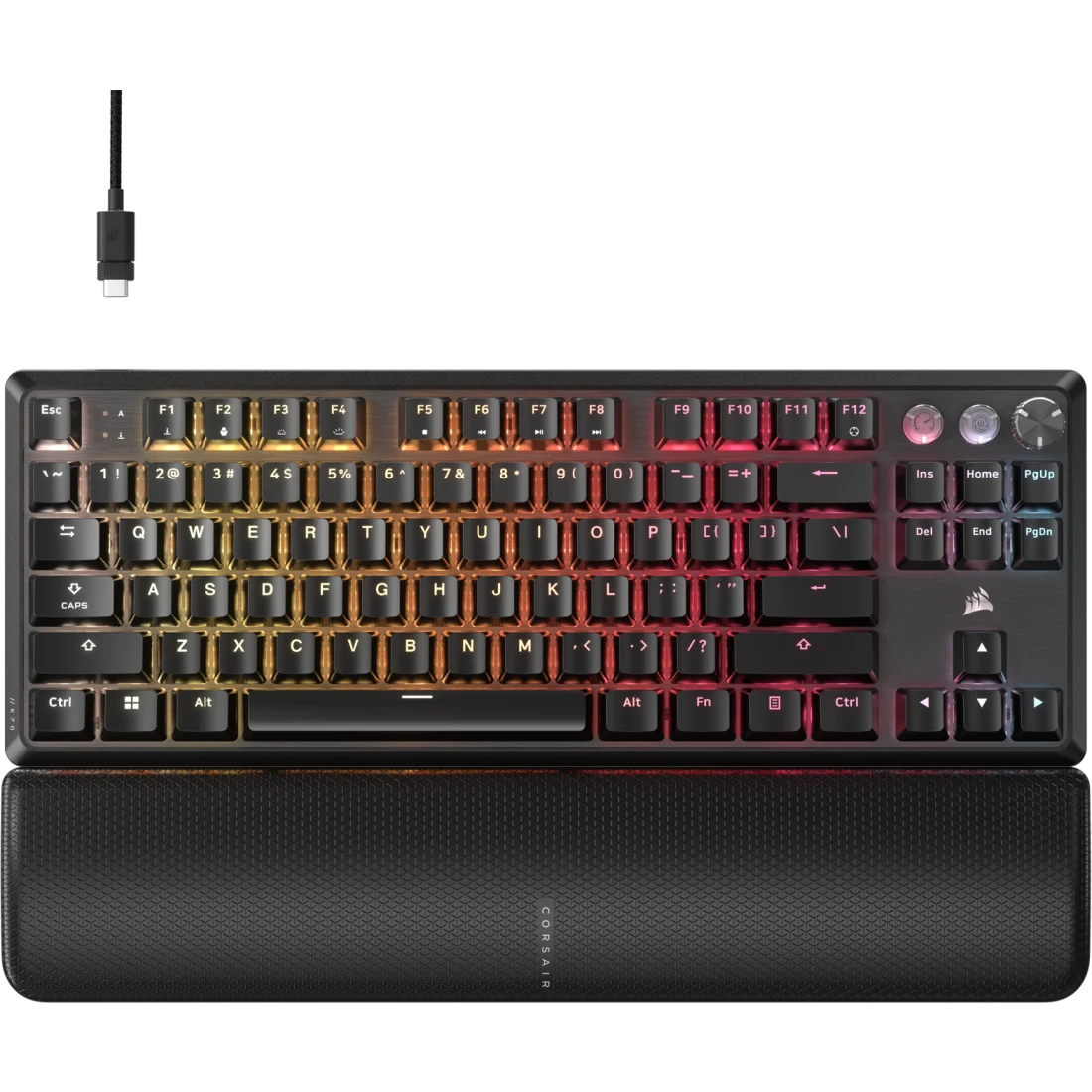 ラピッドトリガー付き K70 PRO TKL 高性能ホール効果プログラム可能