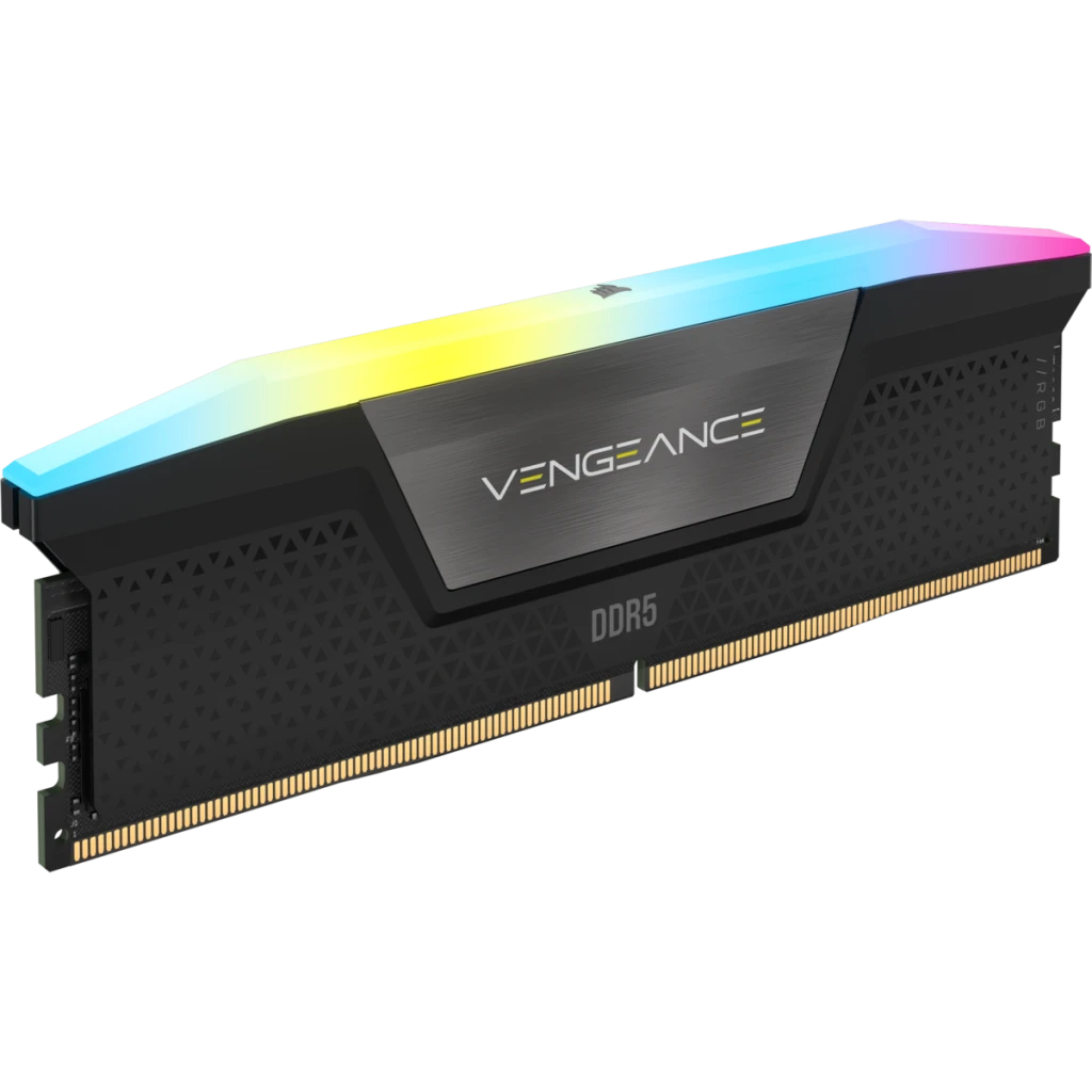 VENGEANCE® RGB 64GB (4x16GB) DDR5 DRAM 6600MHz C32 Memory Kit — Black