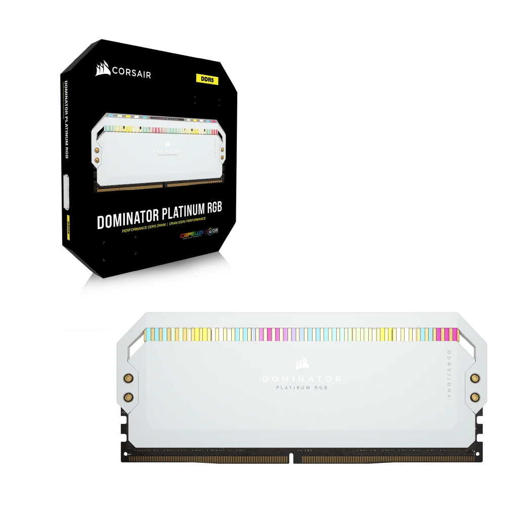 DOMINATOR® PLATINUM RGB 32GB (2x16GB) DDR5 DRAM 5200MHz C38 Memory