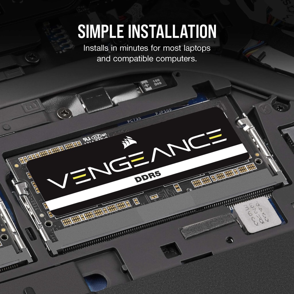 VENGEANCE DDR5 SODIMM 64GB (2x32GB) DDR5 5200MT/s CL44