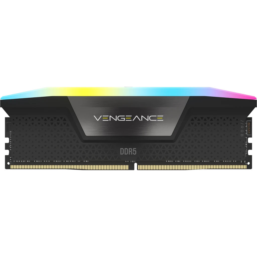 VENGEANCE® RGB 16GB (2x8GB) DDR5 DRAM 5200MT/s CL40 Memory Kit — Black