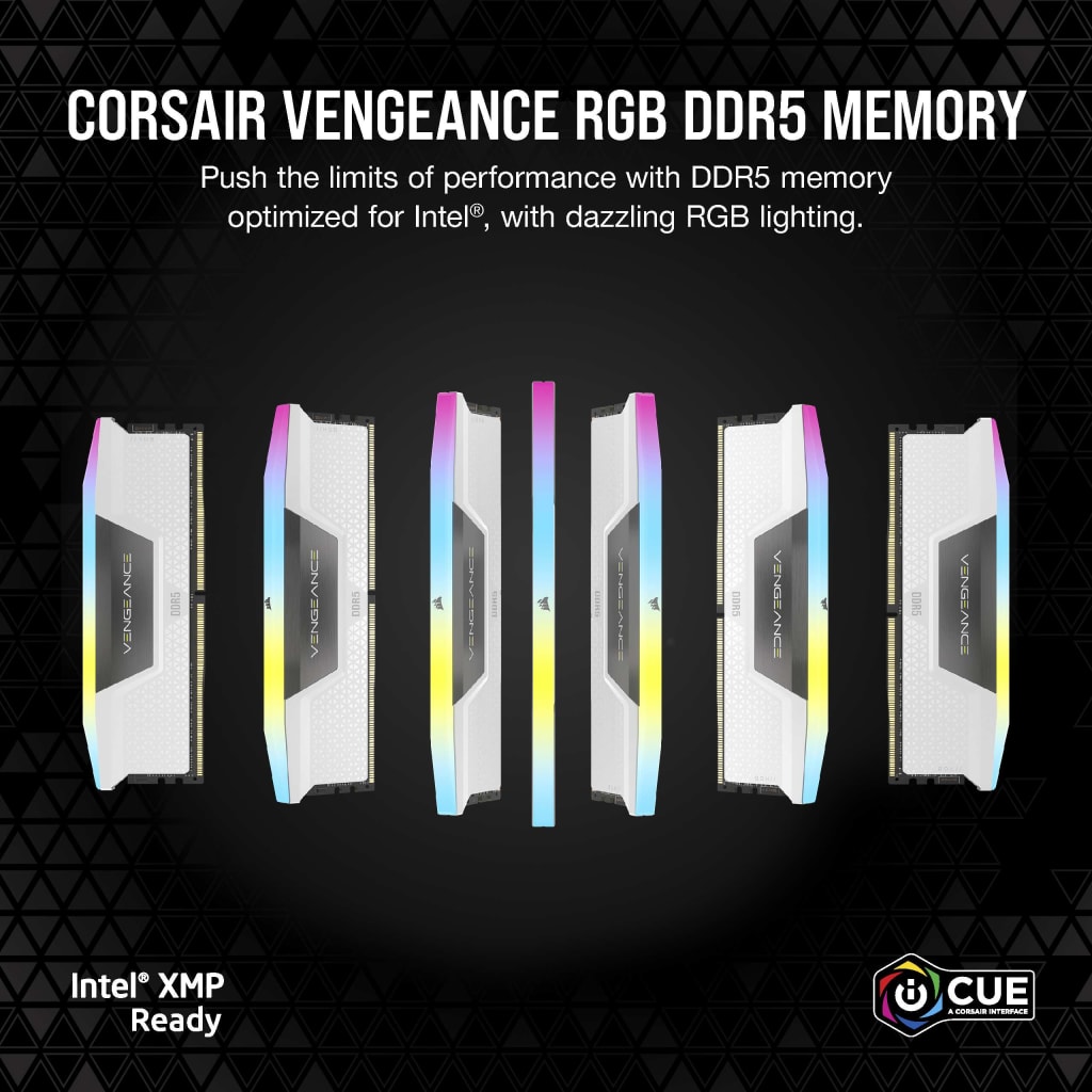 VENGEANCE® RGB 32GB (2x16GB) DDR5 DRAM 6000MT/s CL36 AMD EXPO