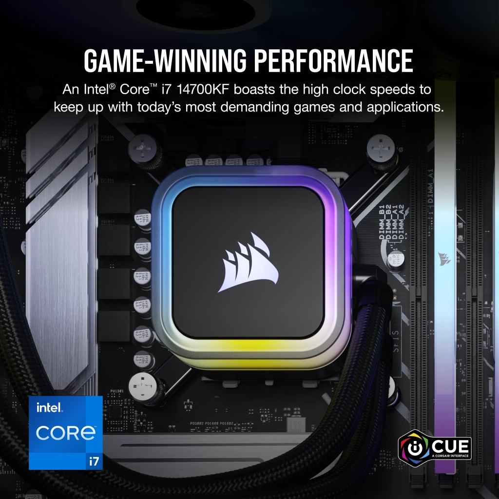 VENGEANCE i7500 Gaming PC: Intel Core i7-14700KF, NVIDIA RTX 4080